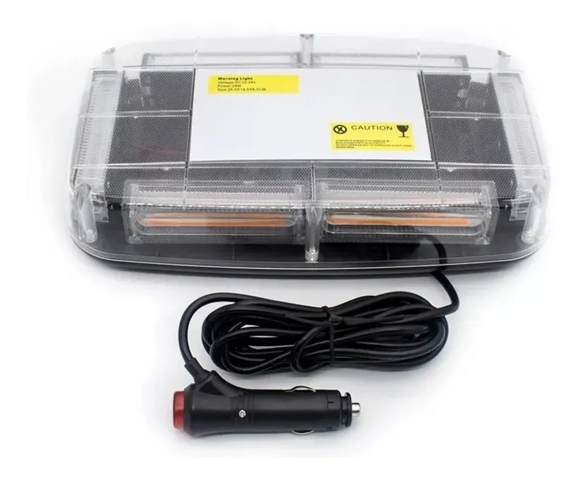 Baliza De Techo Auto Destellante 12-24v Estrobo Con Iman - Imagen 4