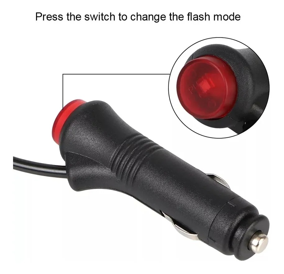 Baliza De Techo Auto Destellante 12-24v Estrobo Con Iman - Imagen 8