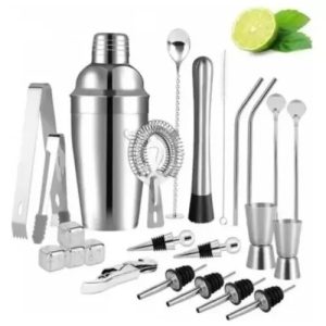Set De Cocteleria Profesional Utensilios Para Bar 20pcs