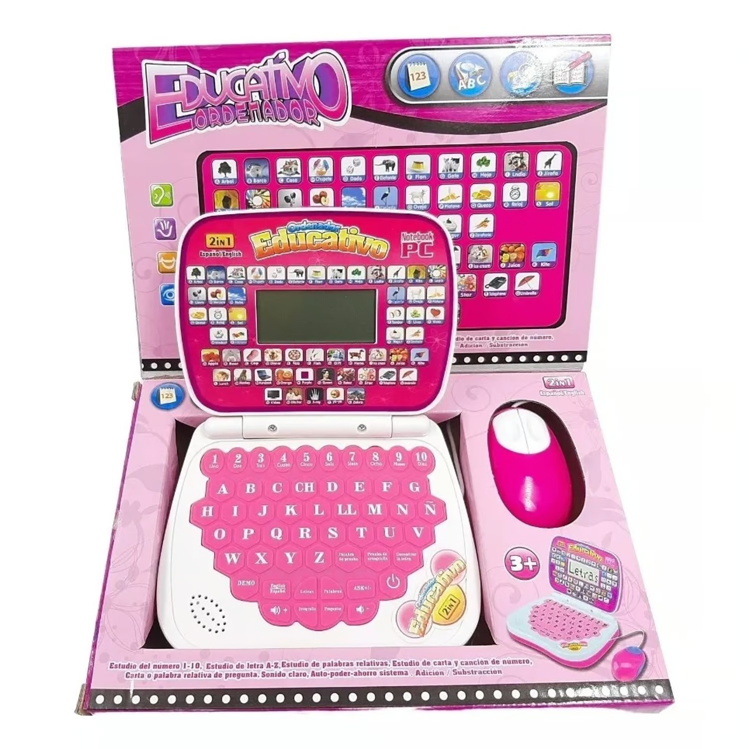 Mini Computador De Juguete Didactico Y Educativo - Imagen 5