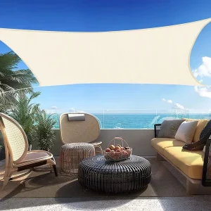 Toldo Vela Rectangular 5x6 Crema