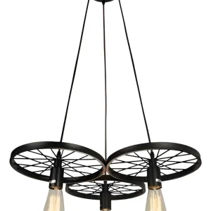 Lampara Colgante Techo Retro Decorativo Ruedas Vintage Led
