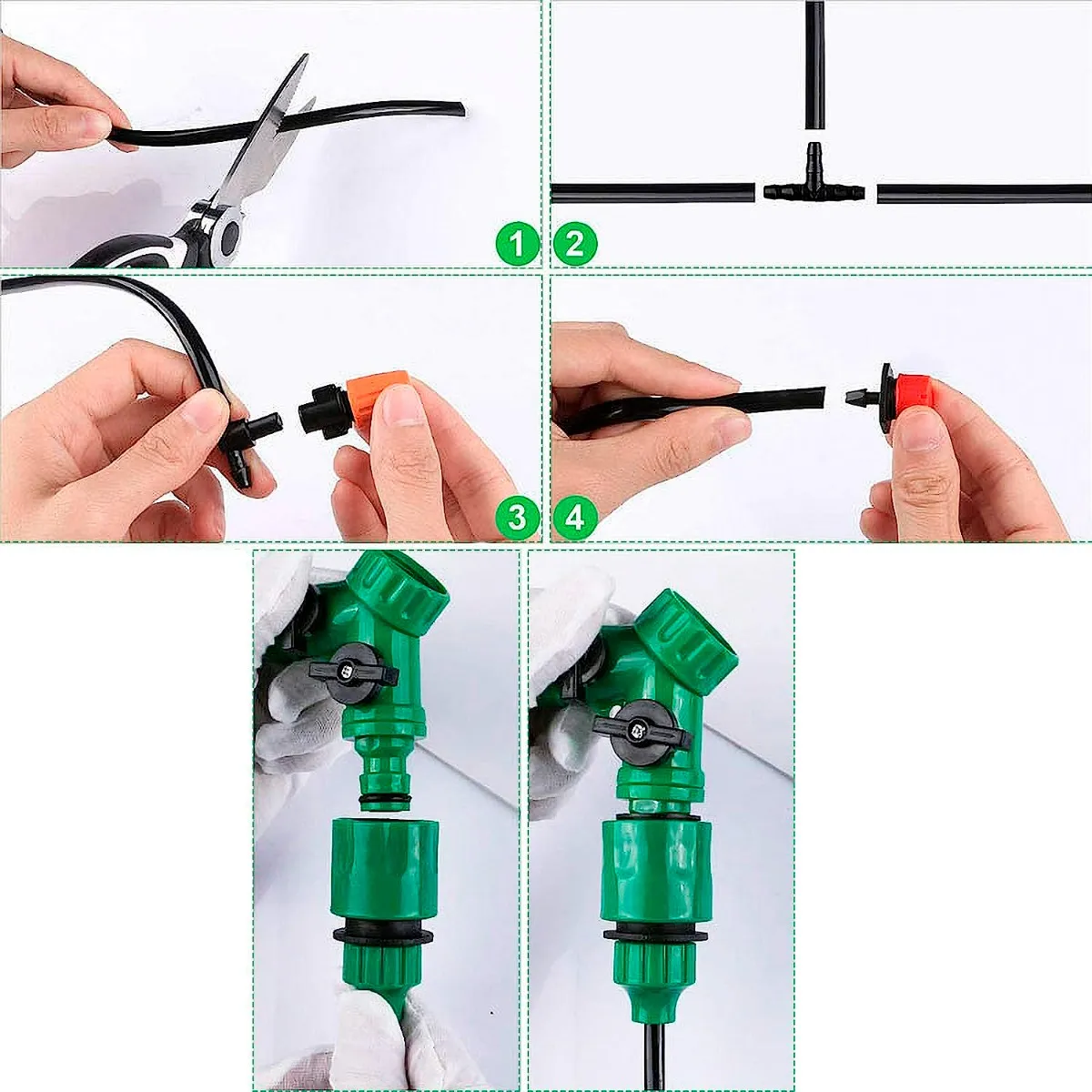 Kit De Riego Sistema Automático Goteo 40m 164pcs - Imagen 4