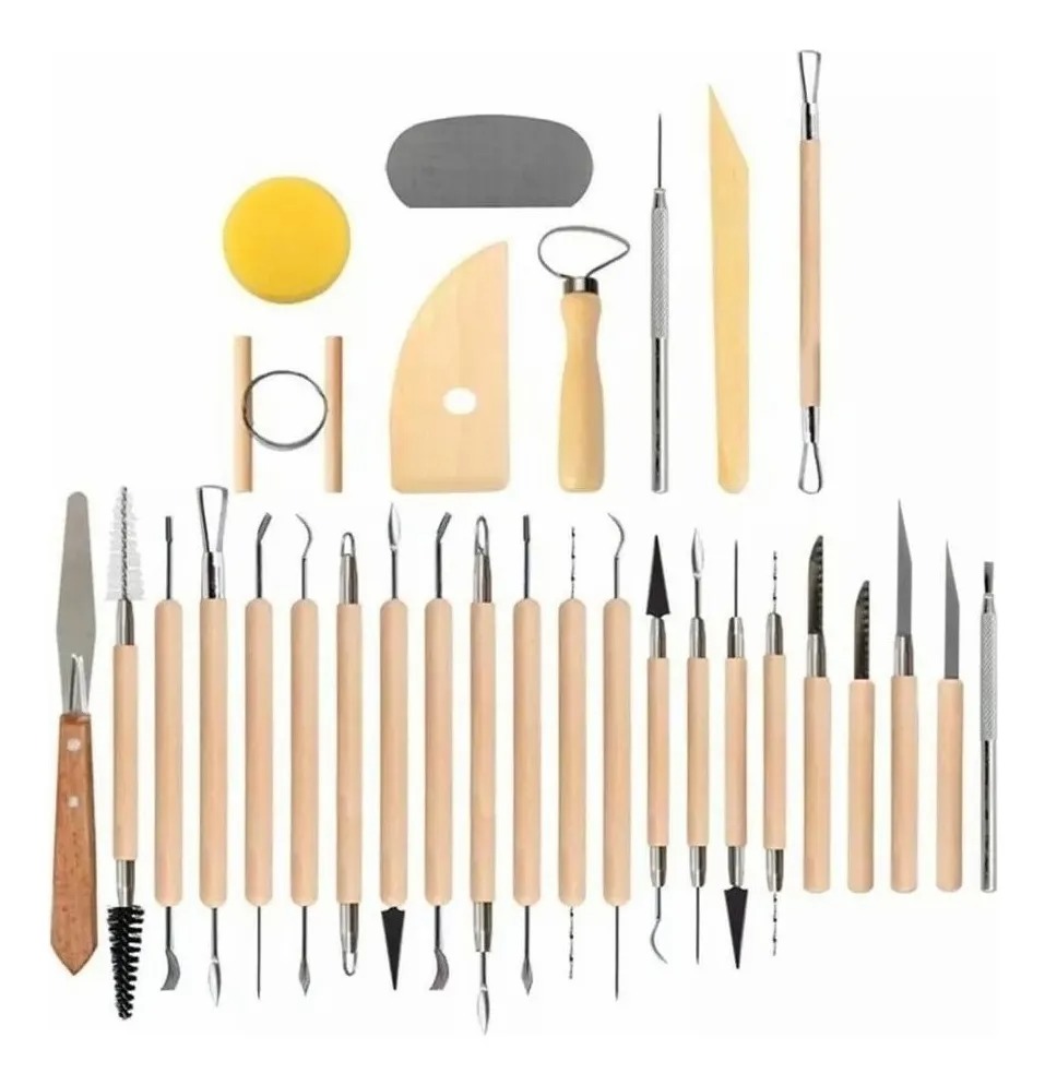 Herramientas Modelar Arcilla Ceramica 30 Pzs - Imagen 2