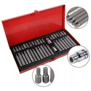 Set Kit Juego Puntas Corto Largo Torx Allen Imbus 40 Piezas