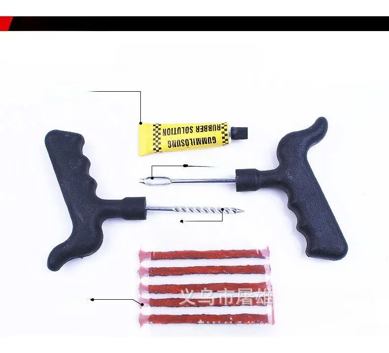 X2 Kit Emergencia Reparación Pinchazos Neumaticos Auto Moto - Imagen 4