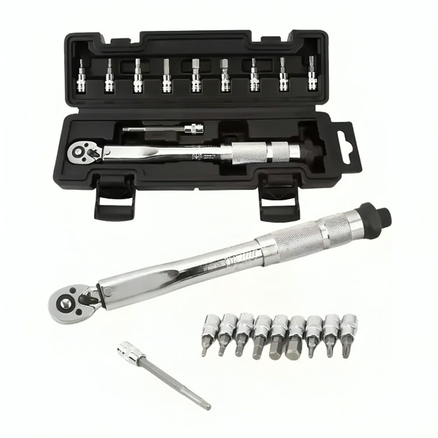 Llave De Torque Torquimetro 1/4 Pulgada 5 A 25nm - 11 Piezas