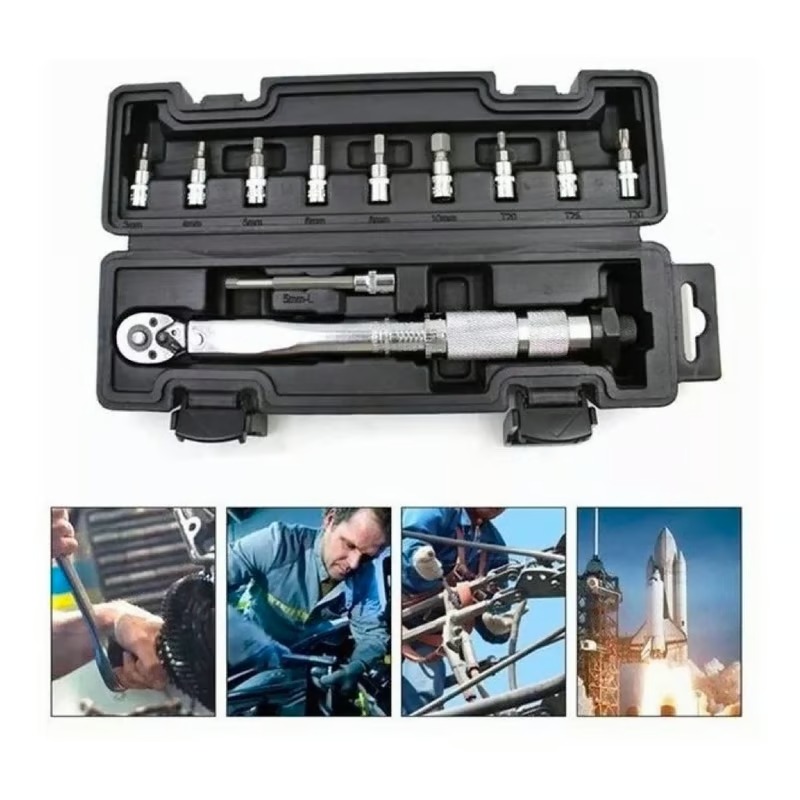 Llave De Torque Torquimetro 1/4 Pulgada 5 A 25nm - 11 Piezas - Imagen 2