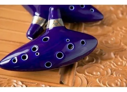Ocarina De 12 Agujeros De Cerámica De Zelda + Base Do - Imagen 5