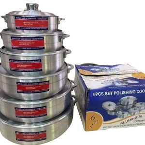 Set Juego De 6 Ollas Calderos Arroceras Aluminio