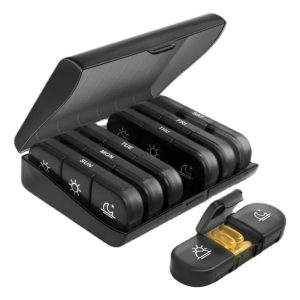 Pastillero Semanal Organizador Portátil 3 Tomas 7 Días