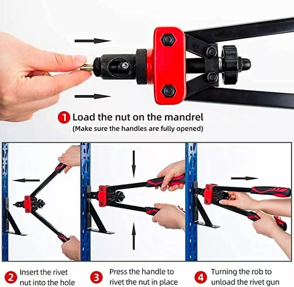 Remachadora Manual Remache Tuerca M3/m10 1 - Imagen 3