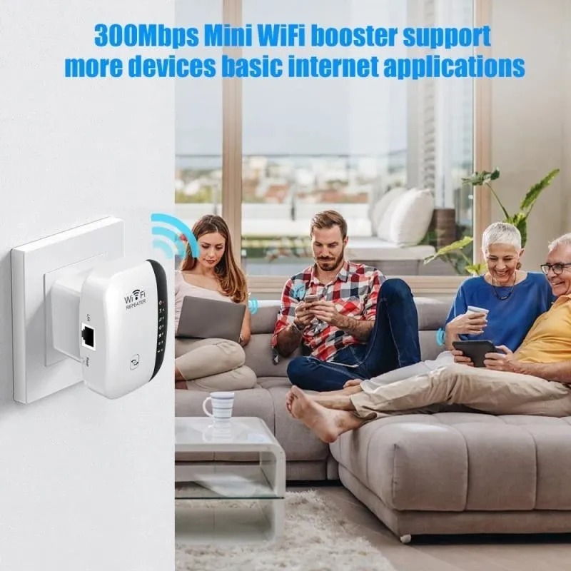 Repetidor Wifi Inalámbrico Amplificador Señal 2.4gz 300mbps - Imagen 7